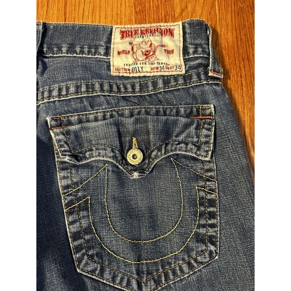 True Religion Other - True Religion Billy Men's Blue Denim Jeans Y2K Size 34x34 USA.